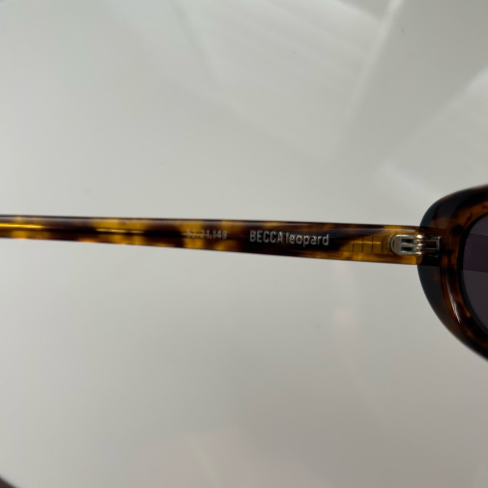 Blue Elephant Becca Leopard Pattern Sunglasses - image 3
